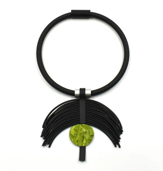 Christina Brampti Disc Necklace - Green