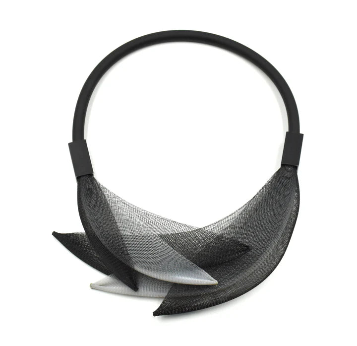 Christina Brampti Invisible Net Necklace - Black