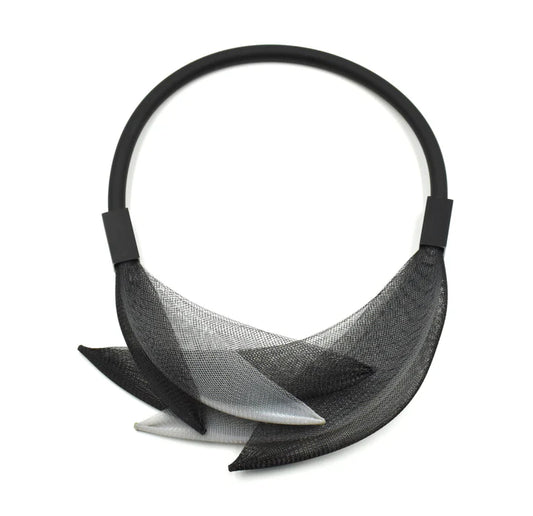 Christina Brampti Invisible Net Necklace - Black