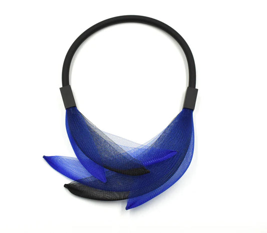 Christina Brampti Invisible Net Necklace - Blue