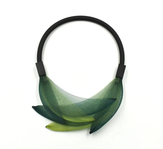 Christina Brampti Invisible Net Necklace - Green