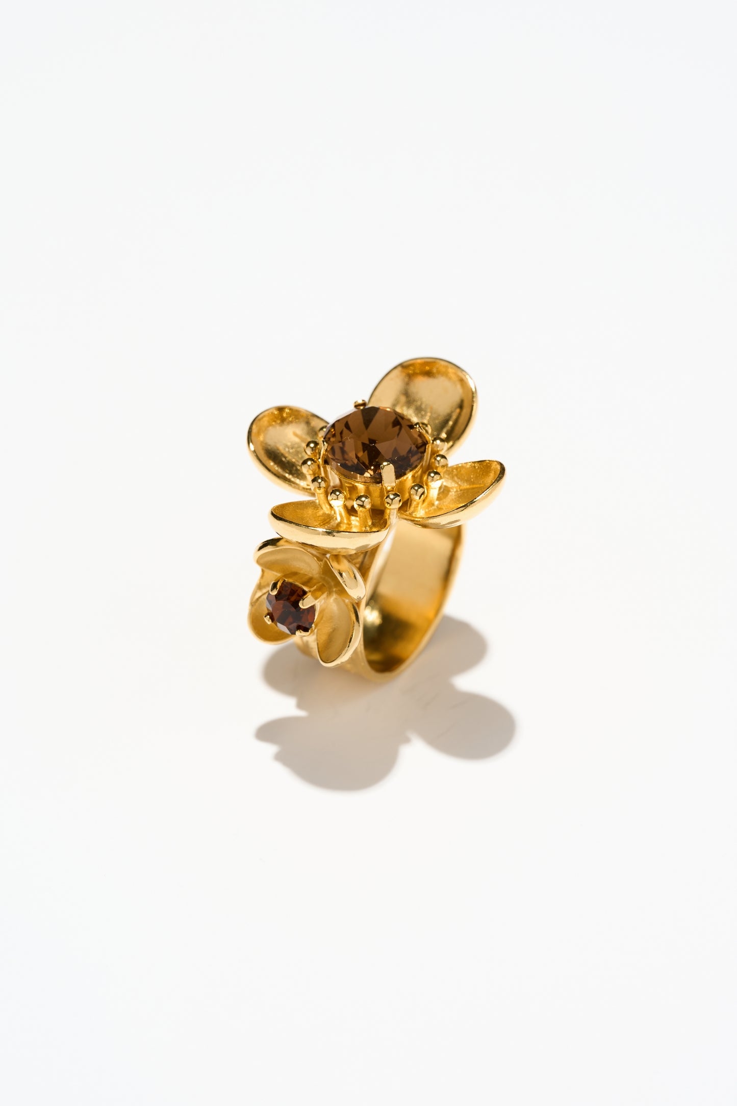Philippe Ferrandis Eugénie Adjustable Ring - Smokey Topaz