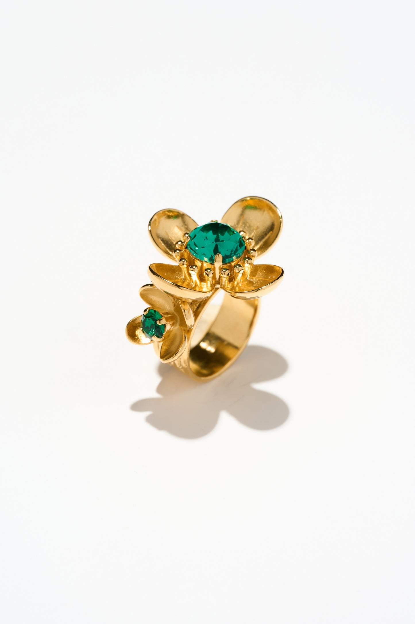 Philippe Ferrandis Eugénie Adjustable Ring - Green