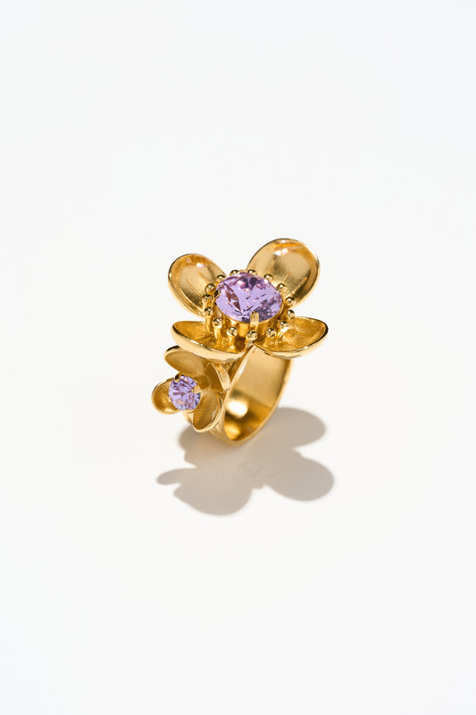 Philippe Ferrandis Eugénie Adjustable Ring - Violet