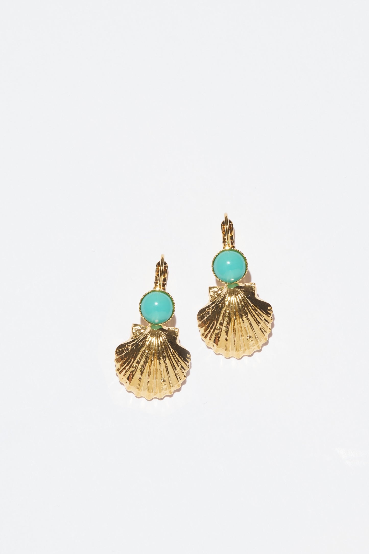 Philippe Ferrandis Hook Earrings - Minorca Turquoise