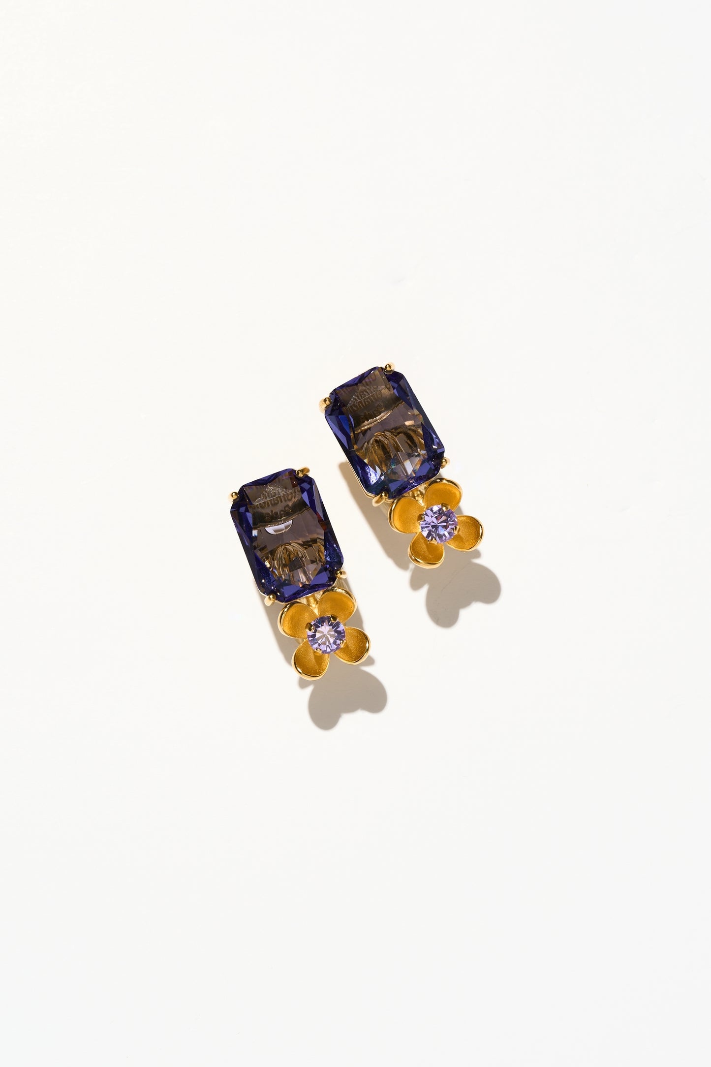 Philippe Ferrandis Eugénie Clip Earrings - Violet