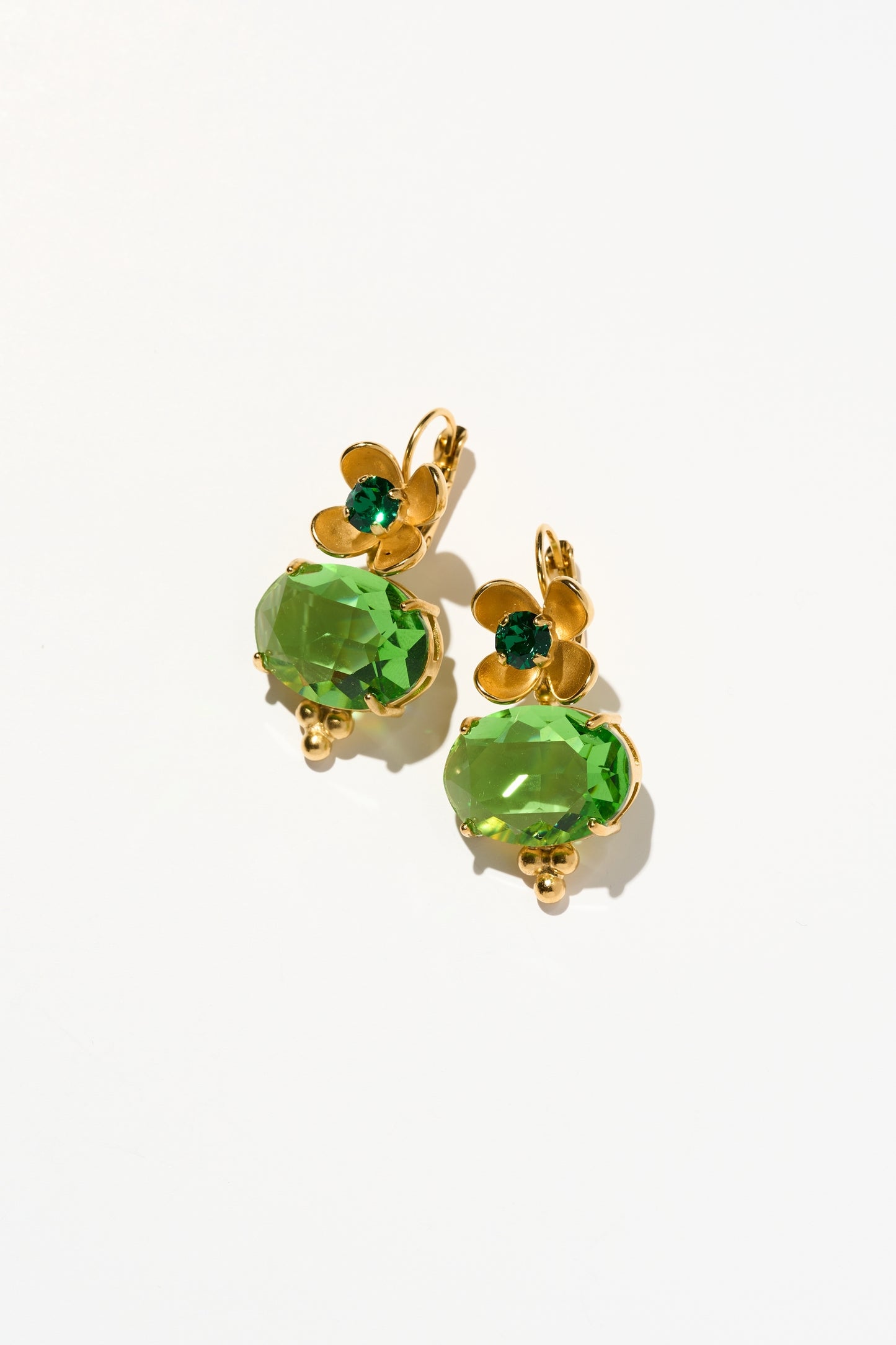 Philippe Ferrandis Eugénie Hook Earrings - Green