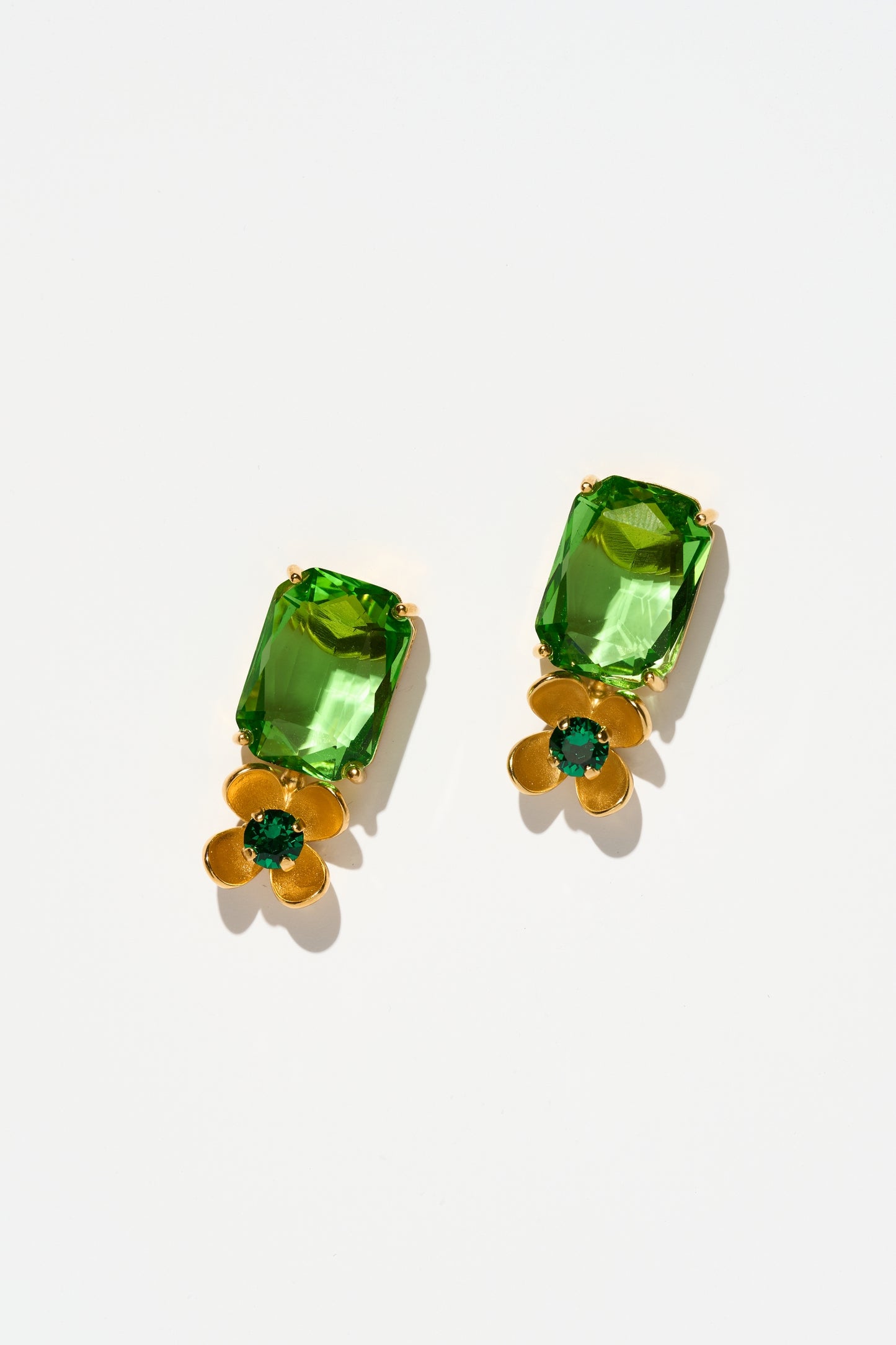 Philippe Ferrandis Eugénie Stud Earrings - Green