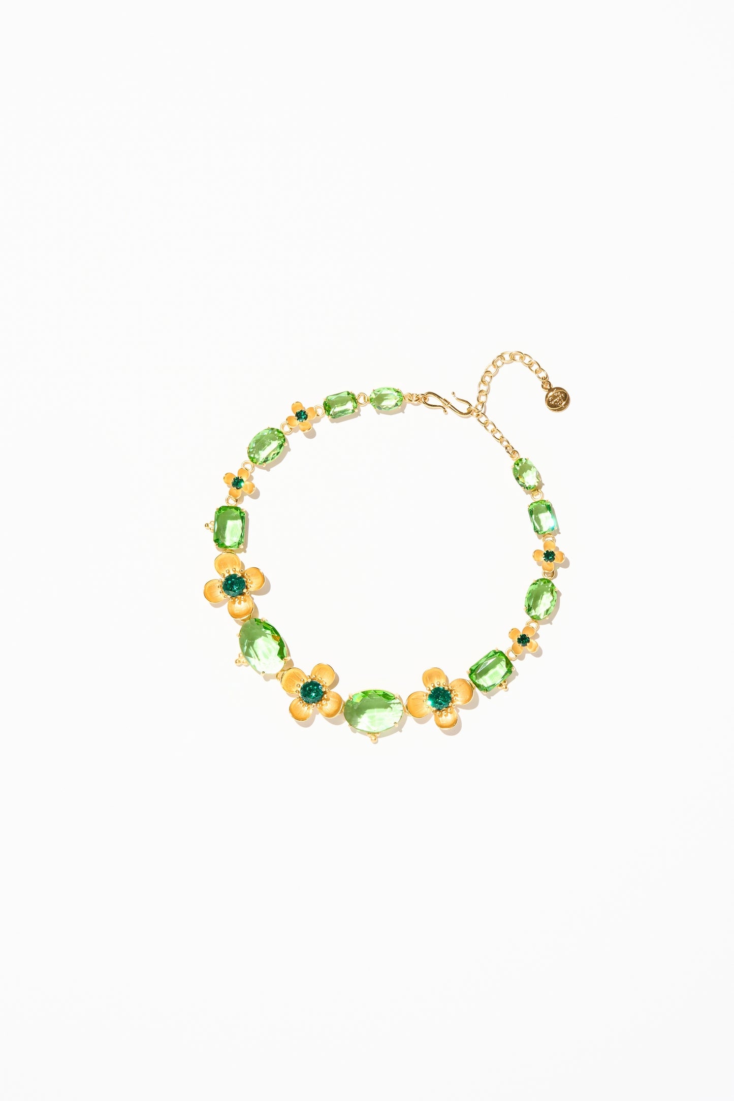 Philippe Ferrandis Eugénie Floral Necklace - Green