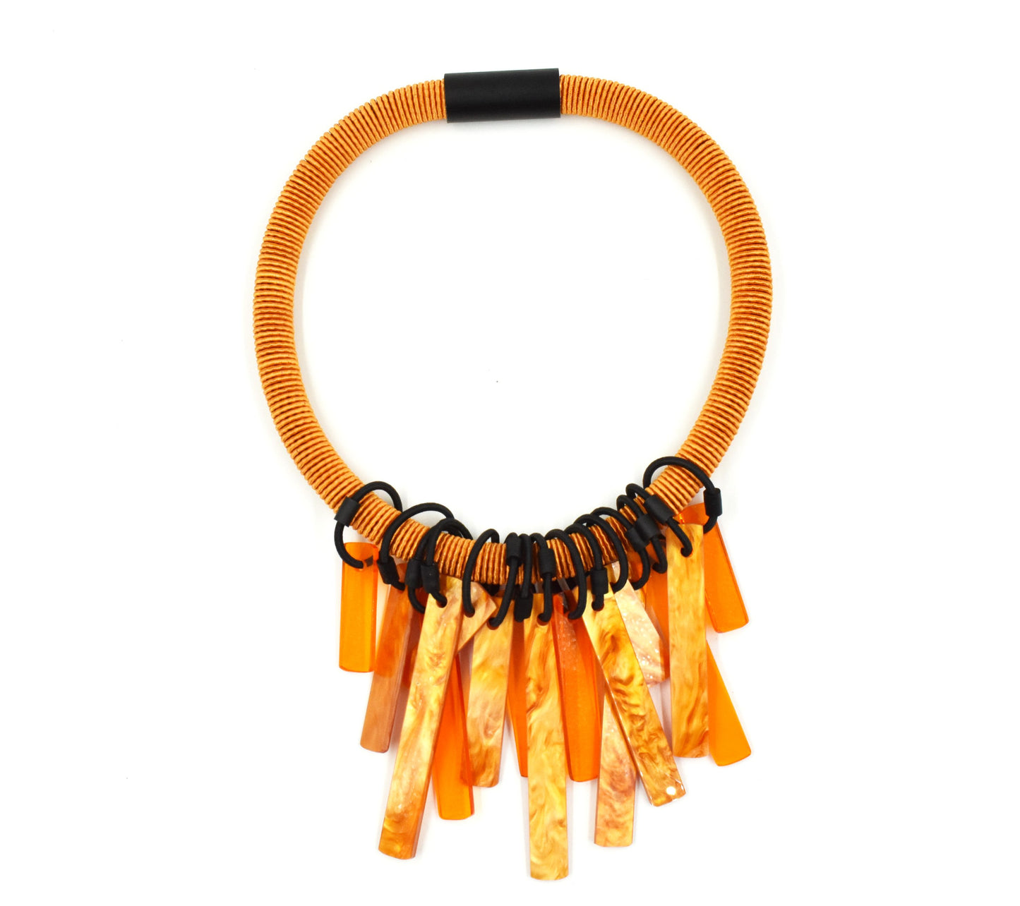 Christina Brampti Perspex Strand Necklace - Orange