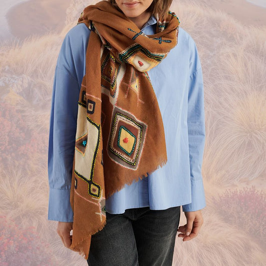 Storiatipic Wool Scarf - Aspen Camel