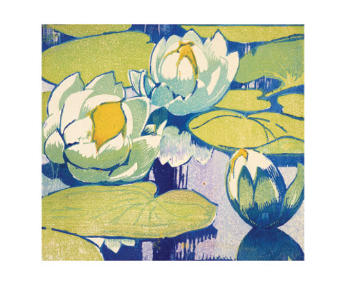 Greetings Card - Water Lilies : Mabel Royds