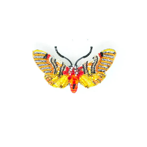 Embroidered Brooch - Anaxita Moth