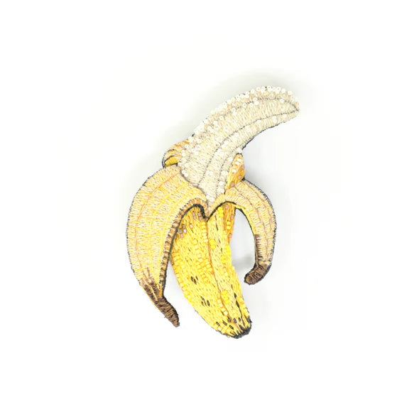 Embroidered Brooch - Banana